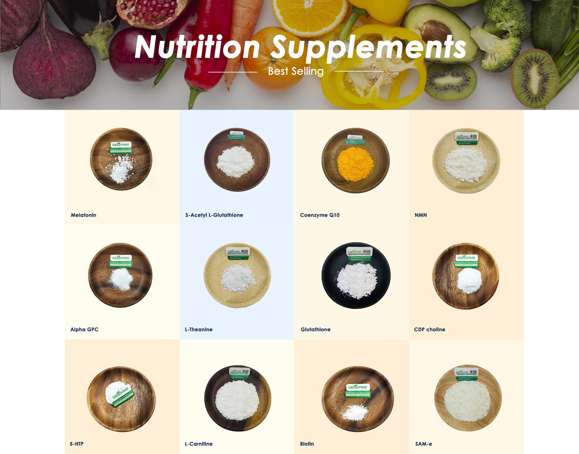 Supply Nutrition Supplements Powder | Suzhou Greenway Biotech 